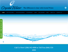Tablet Screenshot of crystalsoftwater.com